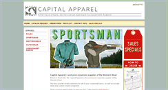 Desktop Screenshot of capitalapparel.com